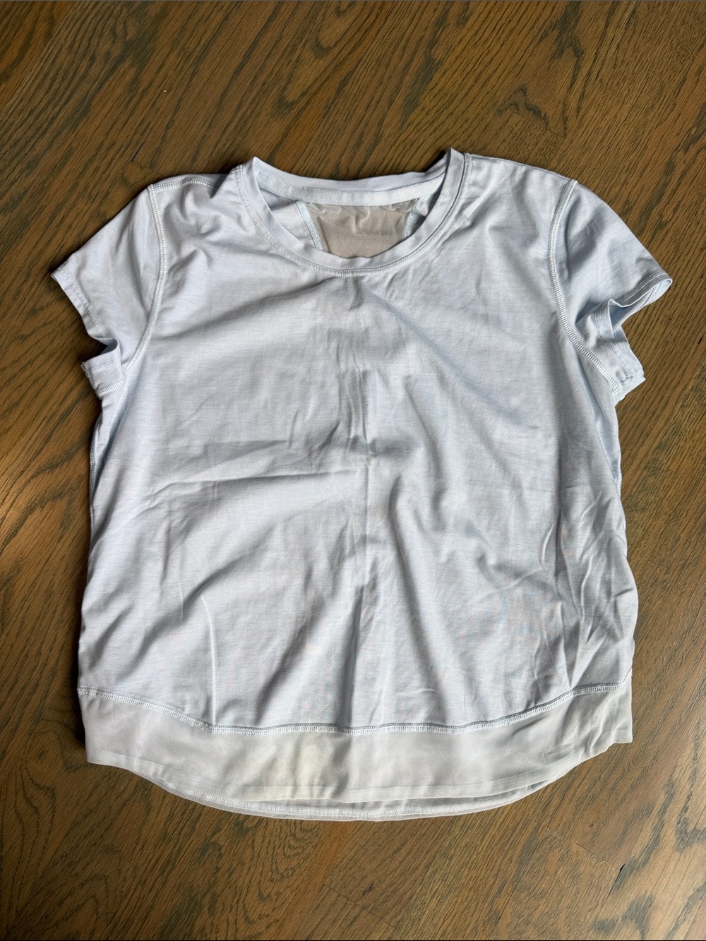 Athleta Light Blue Short Sleeve Crew Tee